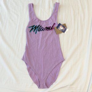 Miami Heat Vice Women’s Body Suit Size Small Brand New